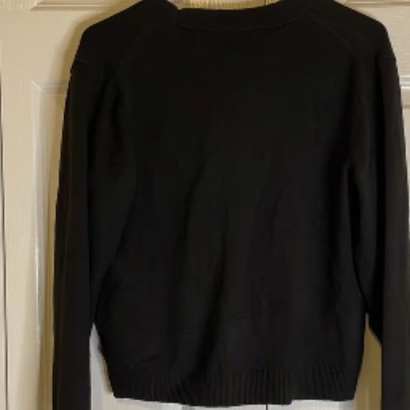 A New Day Women’s (Cashmere Like) Black V-Neck Button Up Cardigan Sweater NEW - Picture 7 of 9
